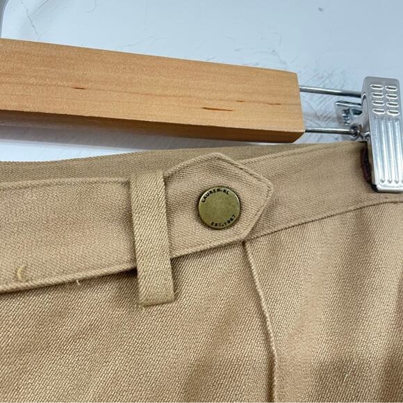 Lauren Ralph Lauren Tan High Rise Straight Leg Trouser Pants 12P Dark Academia - Picture 6 of 14